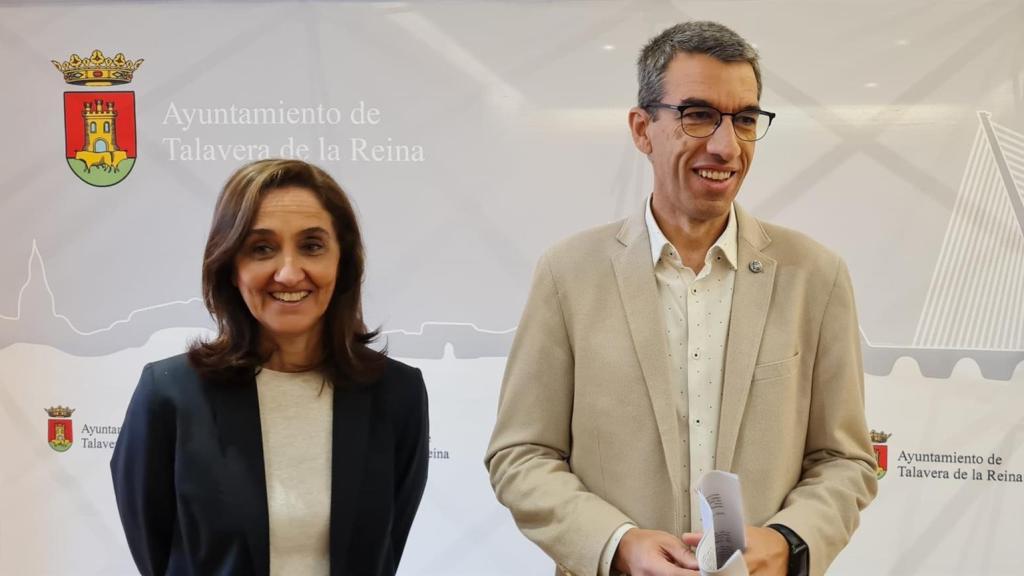 Flora Bellón y Luis Enrique Hidalgo. Foto: Ayuntamiento de Talavera.