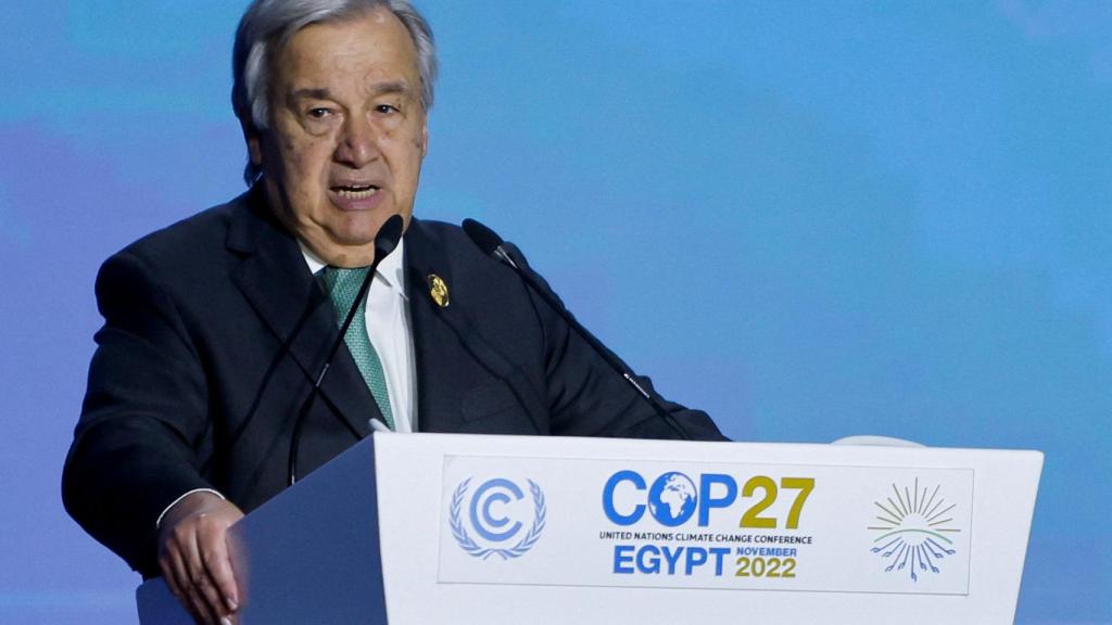 António Guterres, en la COP27