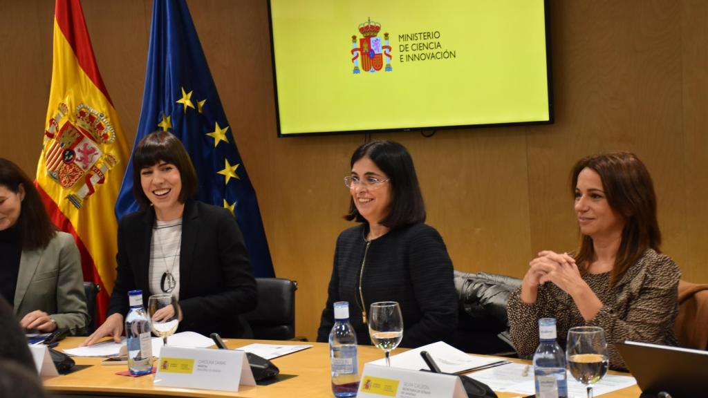 Encuentro de la ministra de Sanidad, Carolina Darias, y la ministra de Ciencia e Innovación, Diana Morant, sobre la marcha del PERTE para la Salud de Vanguardia.
