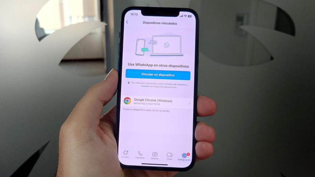 Los ajustes de WhatsApp.
