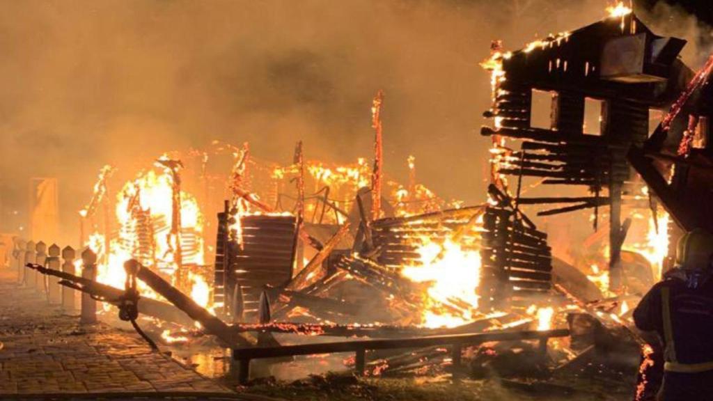 El restaurante Estrella de Mar en llamas