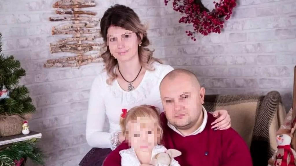 Galin, Irina y Mariya, padre, madre e hija, respectivamente.