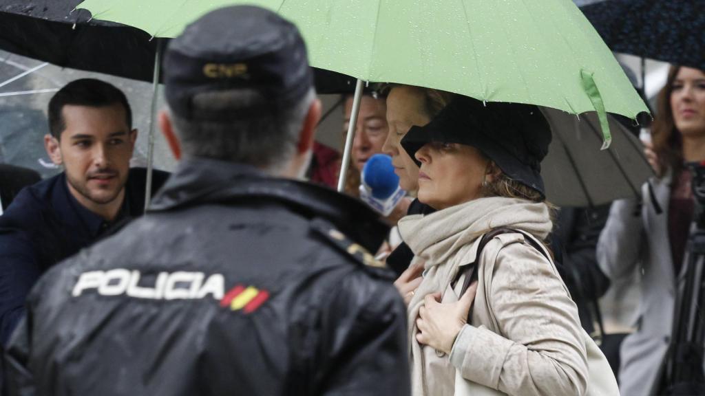 Rosalía Iglesias llegando a la Audiencia Nacional en 2018.