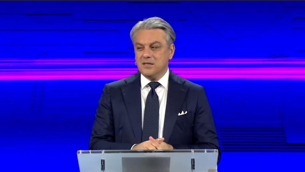 Luca de Meo, CEO de Grupo Renault, en un momento de la presentación de la nueva estrategia de la multinacional