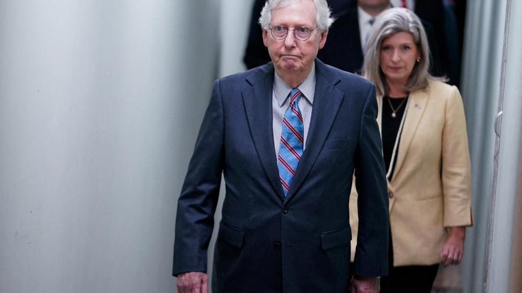 Mitch McConnell, líder de la minoría del Senado de Estados Unidos.