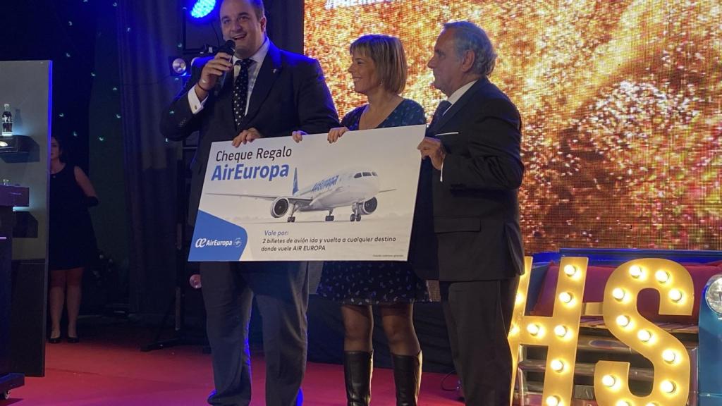 El alcalde de Guijuelo, Roberto Martin, en la gala de la hostelería de Salamanca