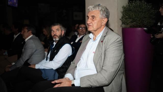 Fernando Romay, exjugador de baloncesto y miembro de la Federación Española de Baloncesto, en la XI edición de la gala de los Premios de Ciudad de la Raqueta y la IX edición de la gala de los Premios María de Villota