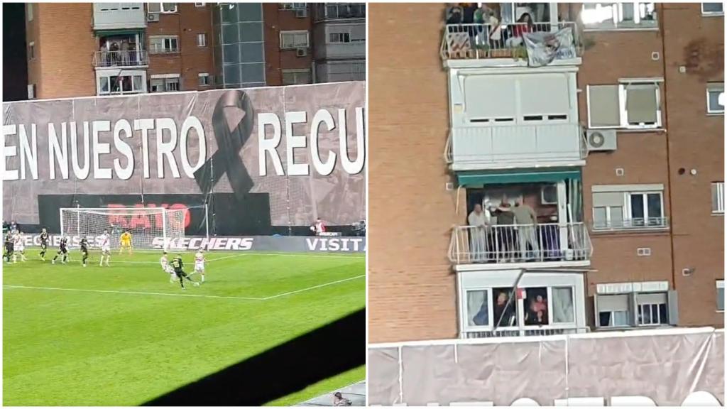 Fede Valverde cuela una pelota en un balcón de Vallecas