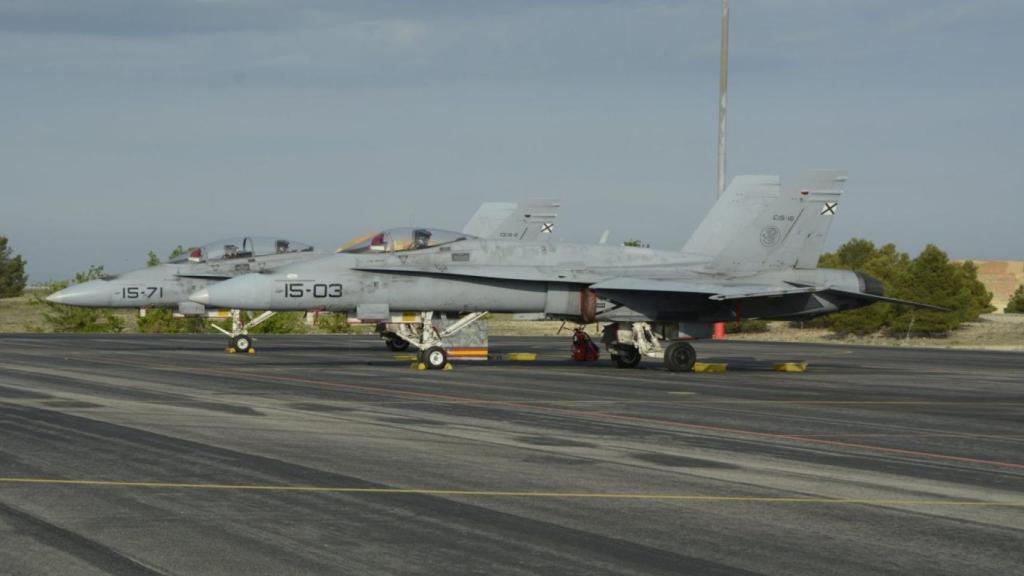 Imagen de dos cazas del Ejército del Aire español.