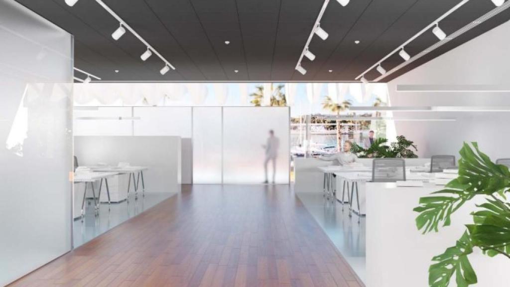 Infografía del interior del Centro de Ciberseguridad de Andalucía.