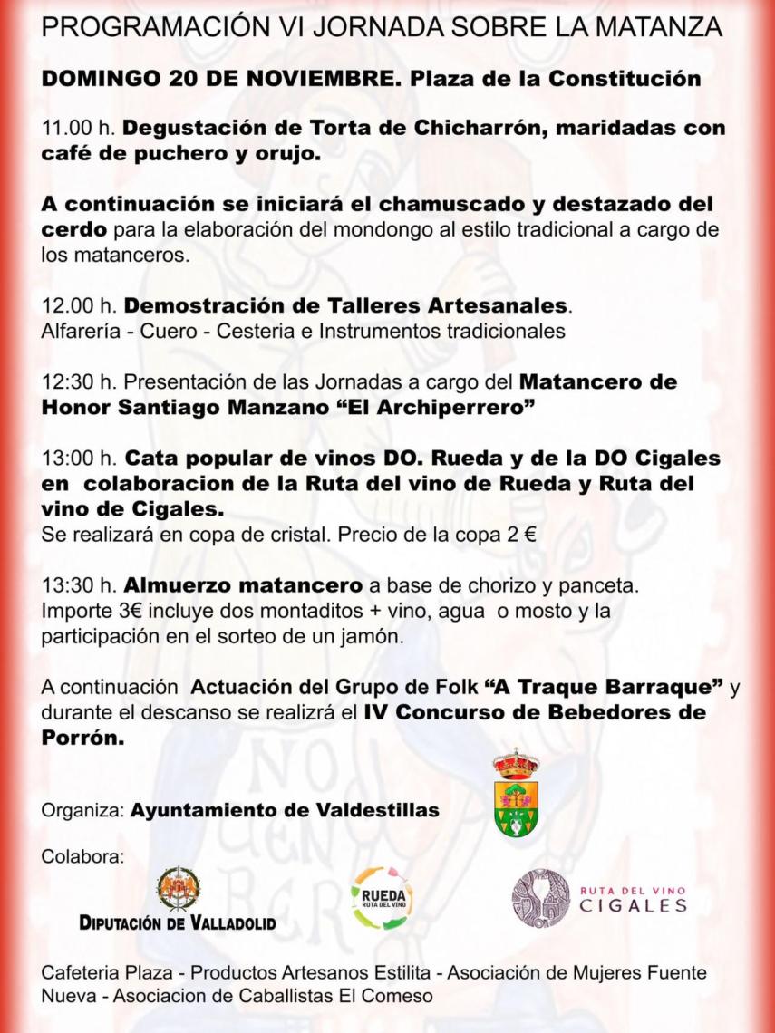 Programa completo VI Jornada sobre la Matanza