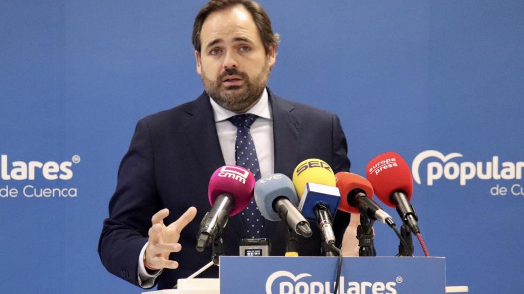 Paco Núñez, este miércoles en Cuenca durante una rueda de prensa.