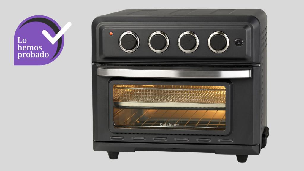 La freidora de aire-mini horno de sobremesa Cuisinart TOA60E.