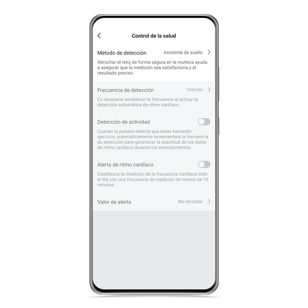 Ritmo cardiaco en Amazfit