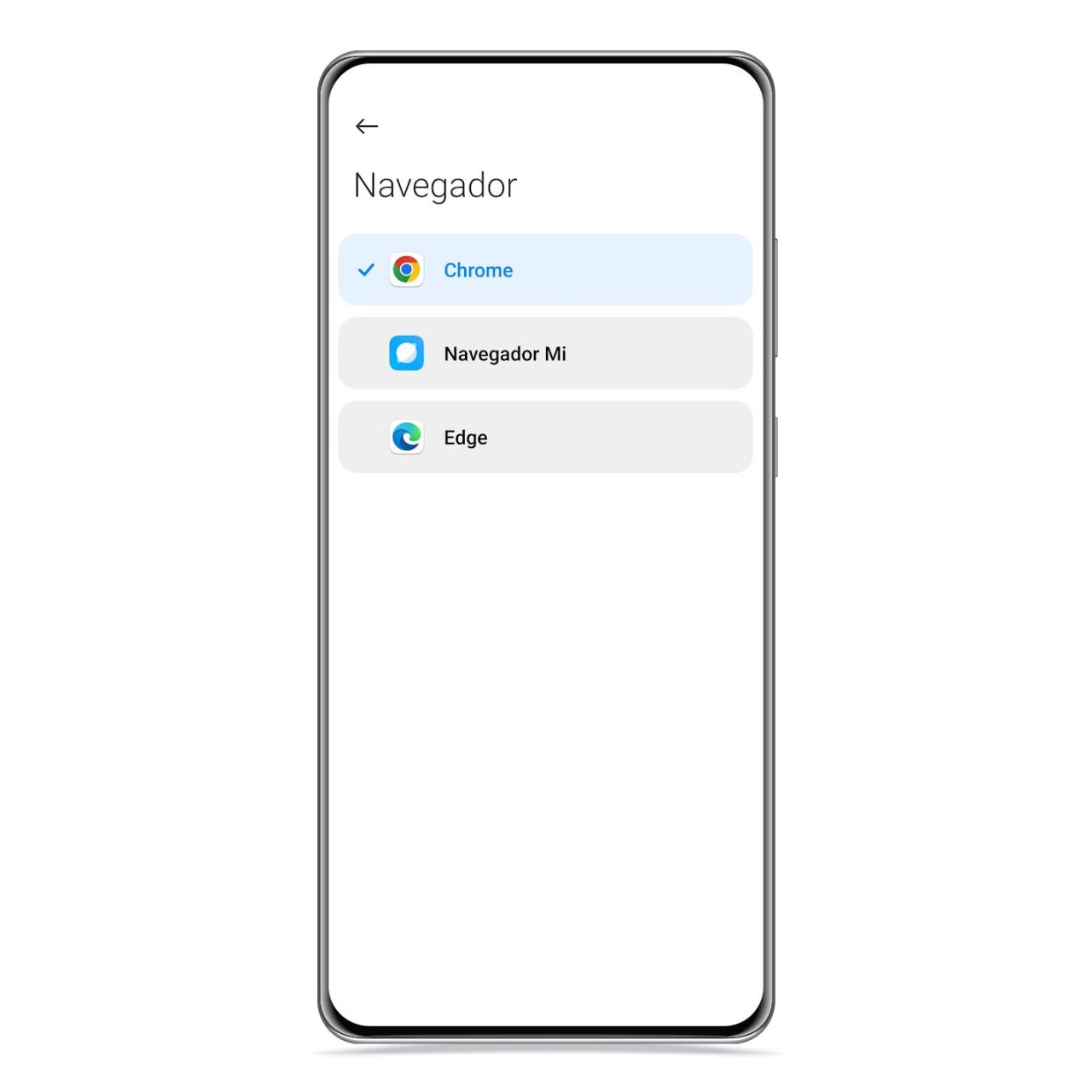 Navegador predeterminado en MIUI