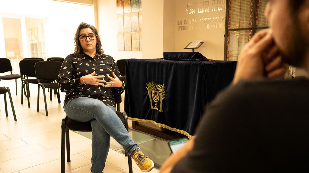 Irene durante la entrevista a EL ESPAÑOL.