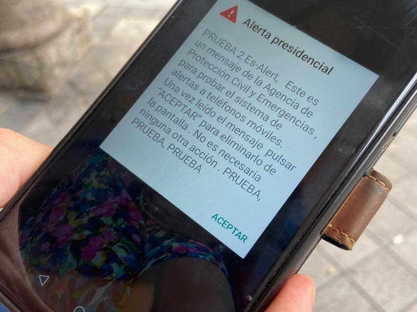 Una de las alertas de la nueva herramienta ES-Alert.