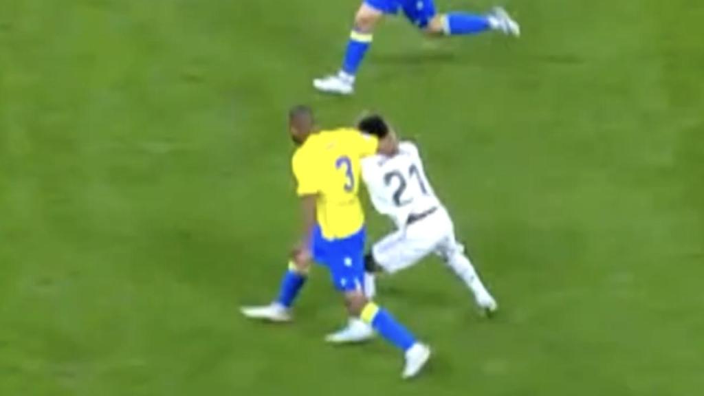 Agresión de Fali a Rodrygo Goes no pitada