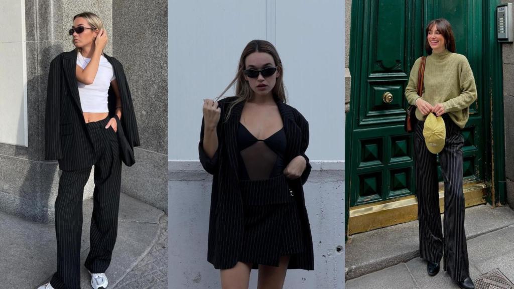 De izquierda a derecha, las influencers Lucía Soria, Iris Ermine y Emma Geikie
