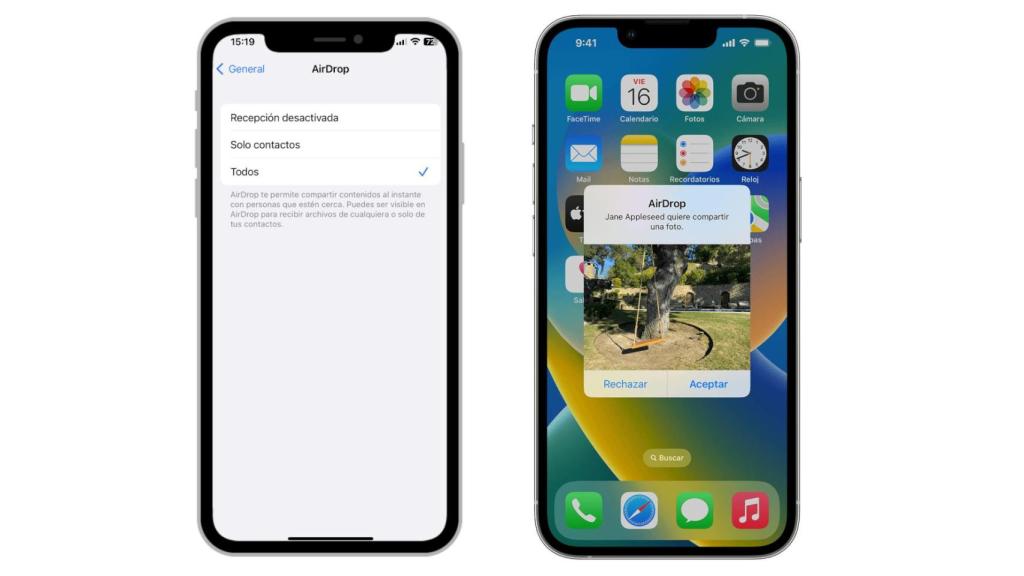Configuración AirDrop
