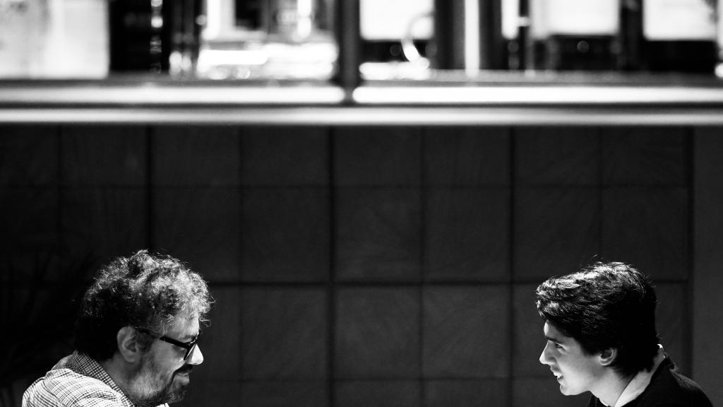 Sergio del Molino, en un momento de la entrevista.