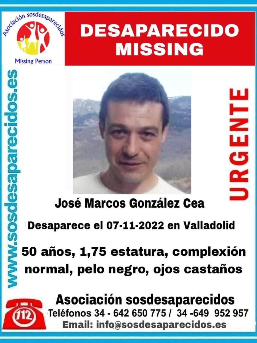 Cartel anunciando la desaparición