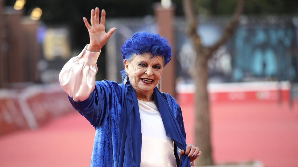 Lucía Bosé en una imagen tomada en Roma, en octubre de 2019, durante la presentación de su libro autobiográfico.