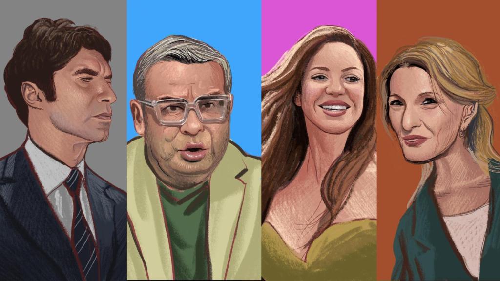 Cayetano Rivera, Jorge Javier Vázquez, Shakira y Yolanda Díaz.