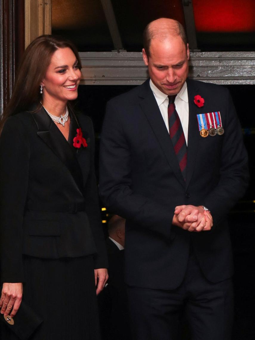 Los príncipes de Gales llegando al concierto, este pasado sábado.