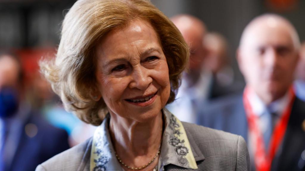 La reina Sofía en el acto animalista '100x100 Mascota', en junio de 2022.