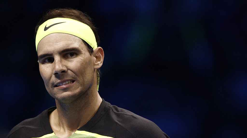 Nadal, durante un momento del partido.