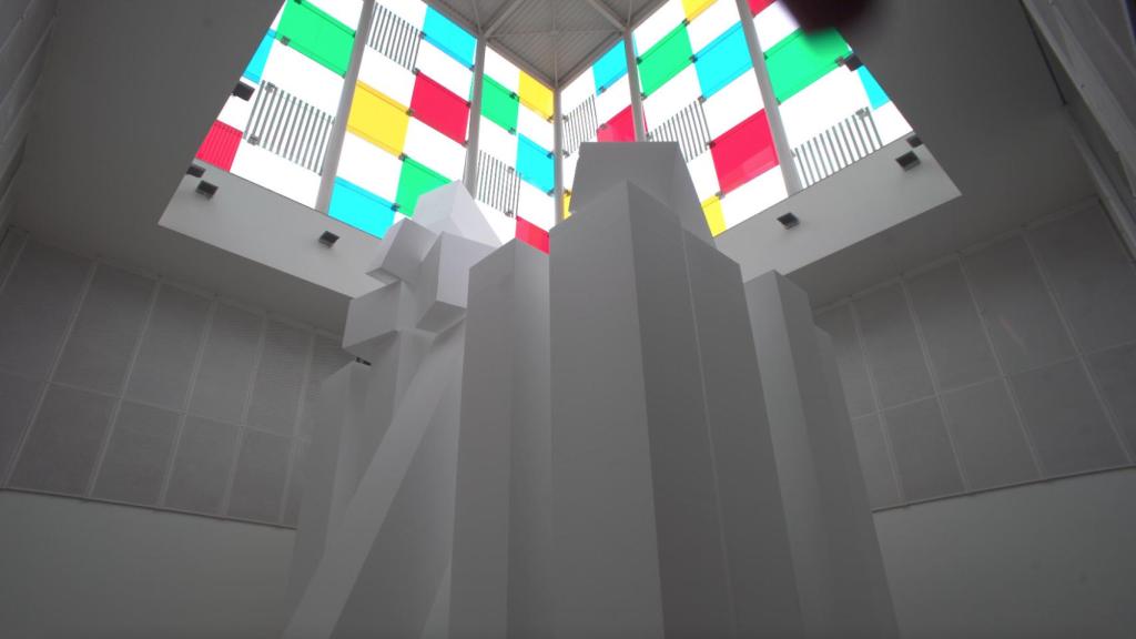 'Laberinto de luz' en el Centro Pompidou de Málaga