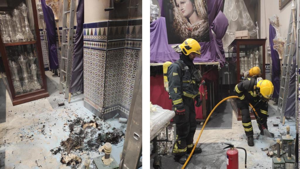 Imágenes del incendio.