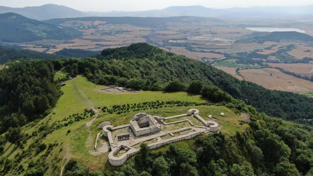 Imagen aérea del yacimiento.