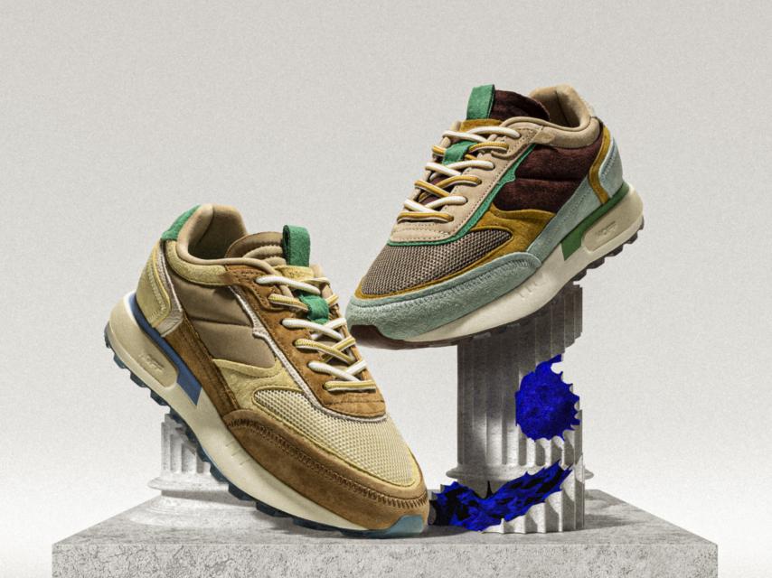 Dos modelos de las zapatillas Hoff que Francisco Marchena vende a 99 euros.