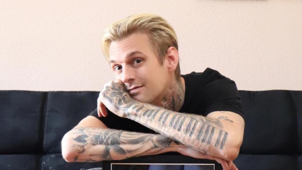 Aaron Carter en una imagen de sus redes sociales.