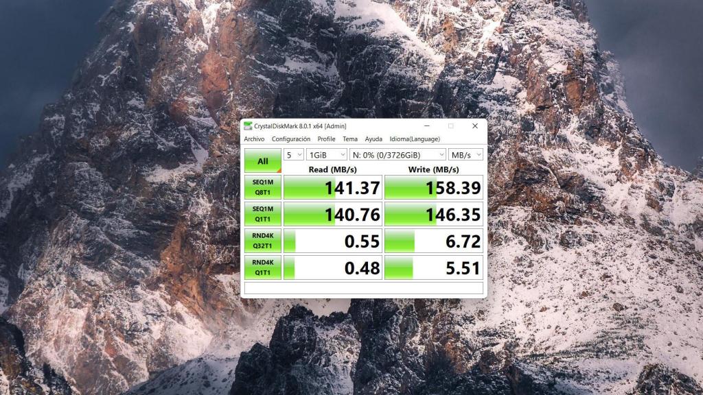 Rendimiento del Toshiba Canvio Basics