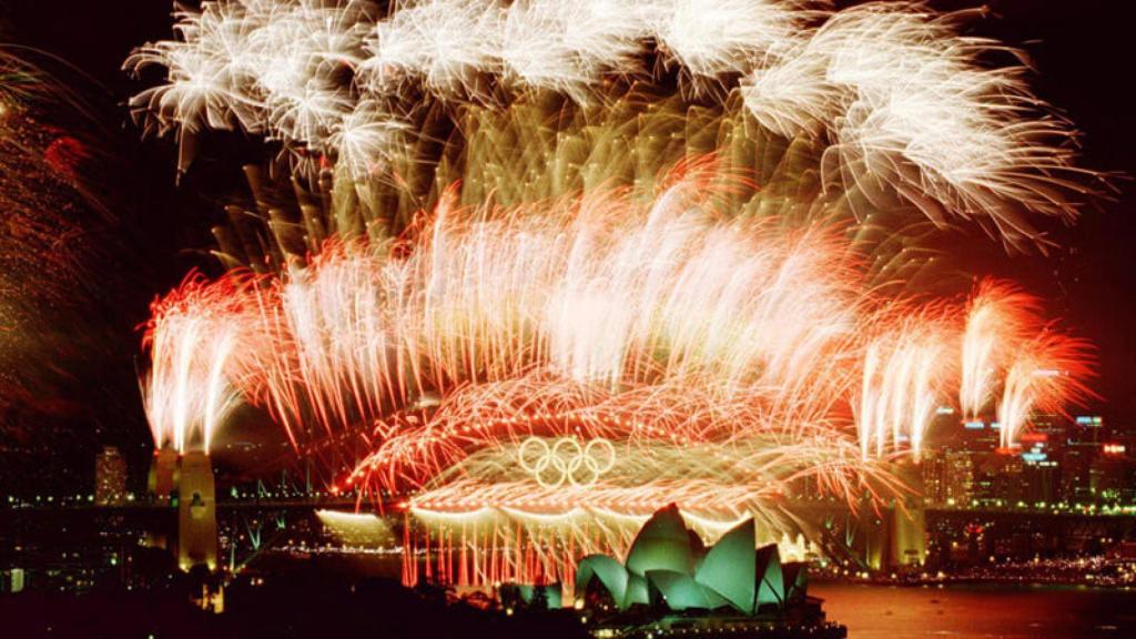 Espectáculo de Caballer en Sidney por las Olimpiadas 2000.