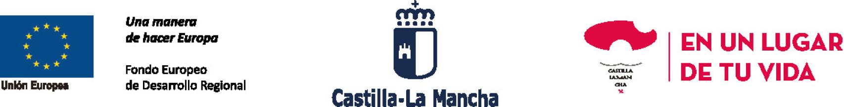 COLOR - LOGOS FEDER, JCCM, EN UN LUGAR DE TU VIDA