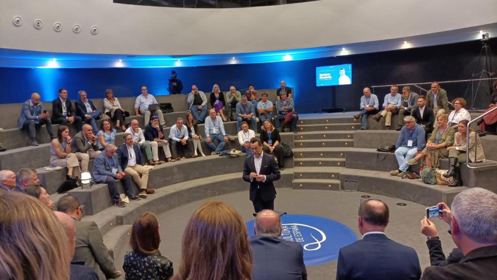 Quique Dacosta en la jornada sobre acuicultura en Alicante.