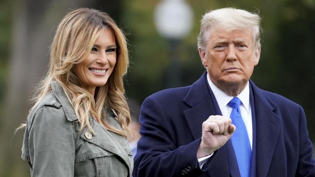 Melania y Donald Trump en una imagen de 2020.
