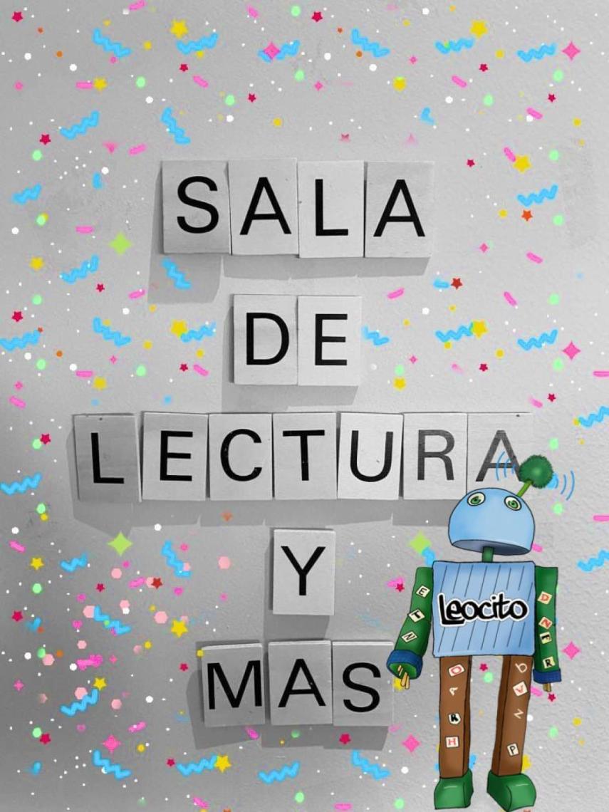 Leocito en la sala de lecturas