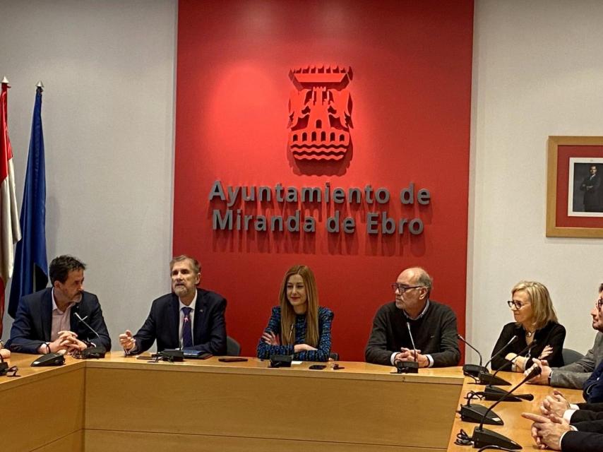 Presentación del nuevo campus de la UBU, este martes en Miranda de Ebro.