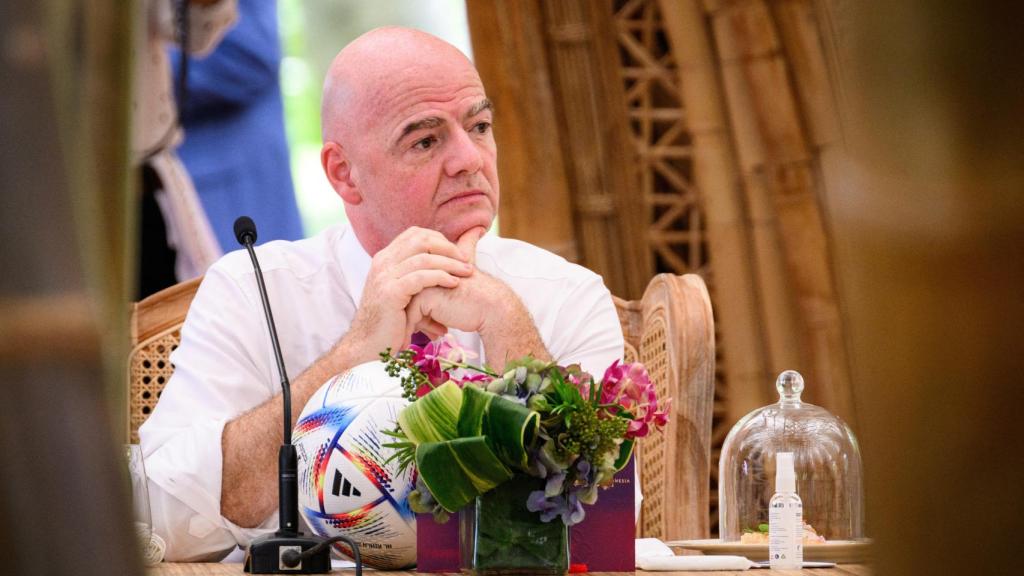 Gianni Infantino, presidente de la FIFA, en la cumbre del G20 en Bali