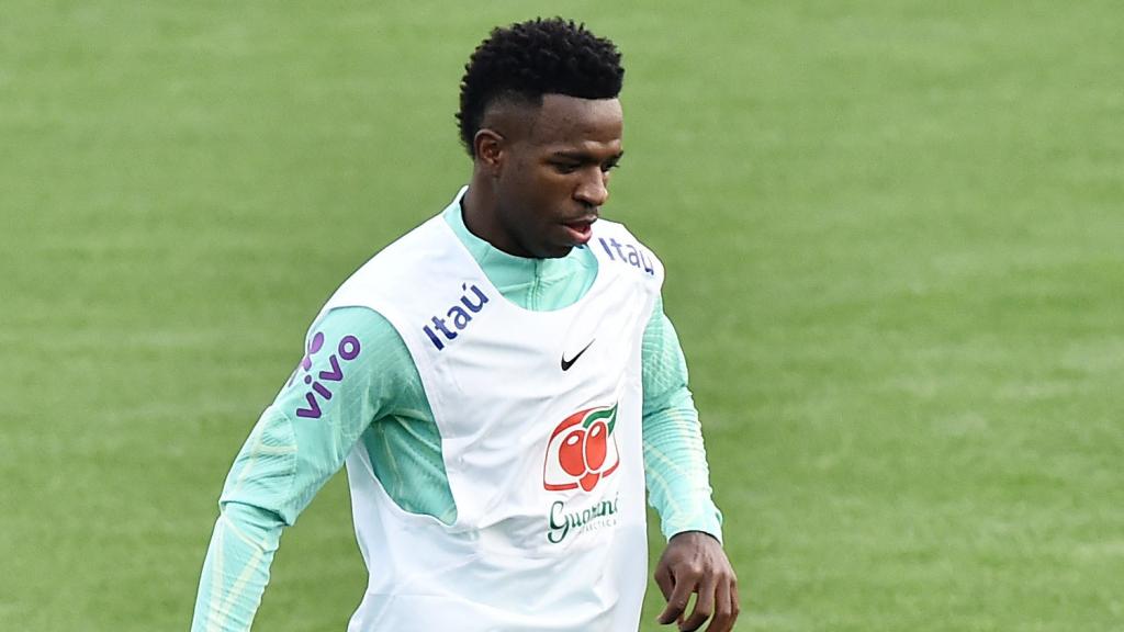 Vinicius Jr., con la selección de Brasil