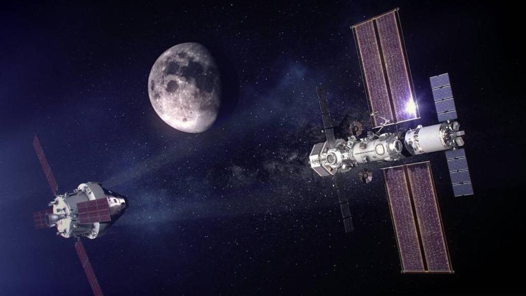 Futuras naves tripuladas parecidas a Orion viajarán hasta la base lunar Gateway. / NASA Johnson