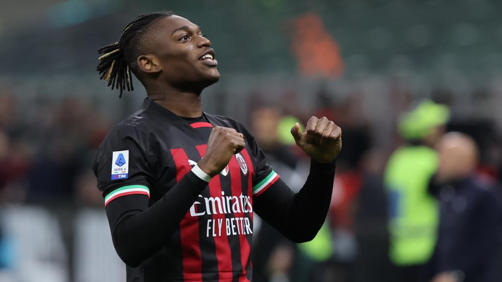 Rafael Leao, con el Milan