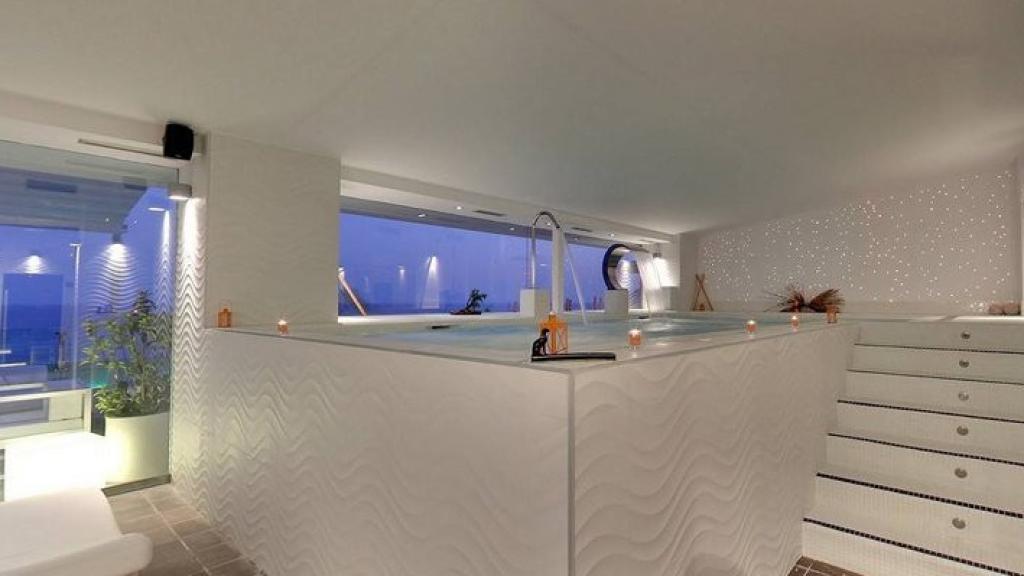 Este es el spa privado del hotel, especial para parejas.