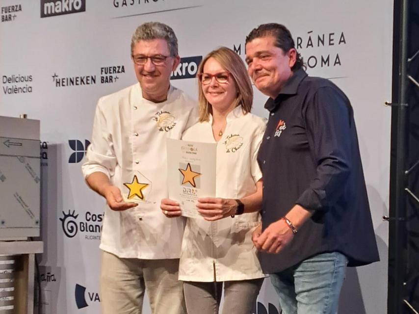 Entrega del premio en Valencia