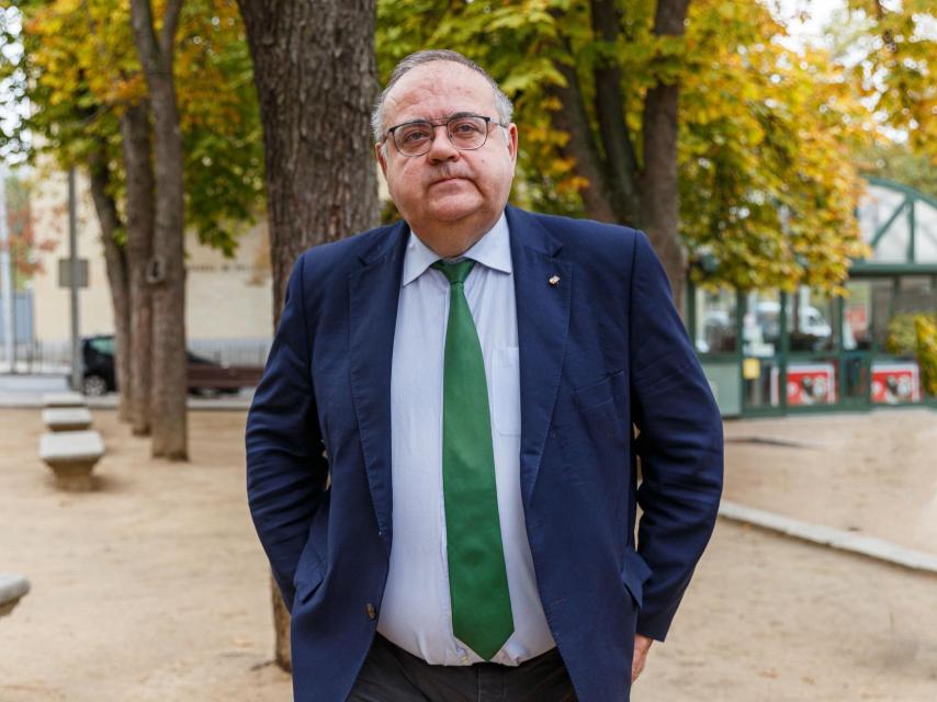 El consejero de Sanidad, Alejandro Vázquez, a su llegada a Segovia, este miércoles.